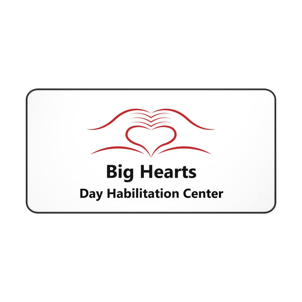 Personalized Desk Mat | Big Hearts Day Habilitation Center Design | Office Decor Gift