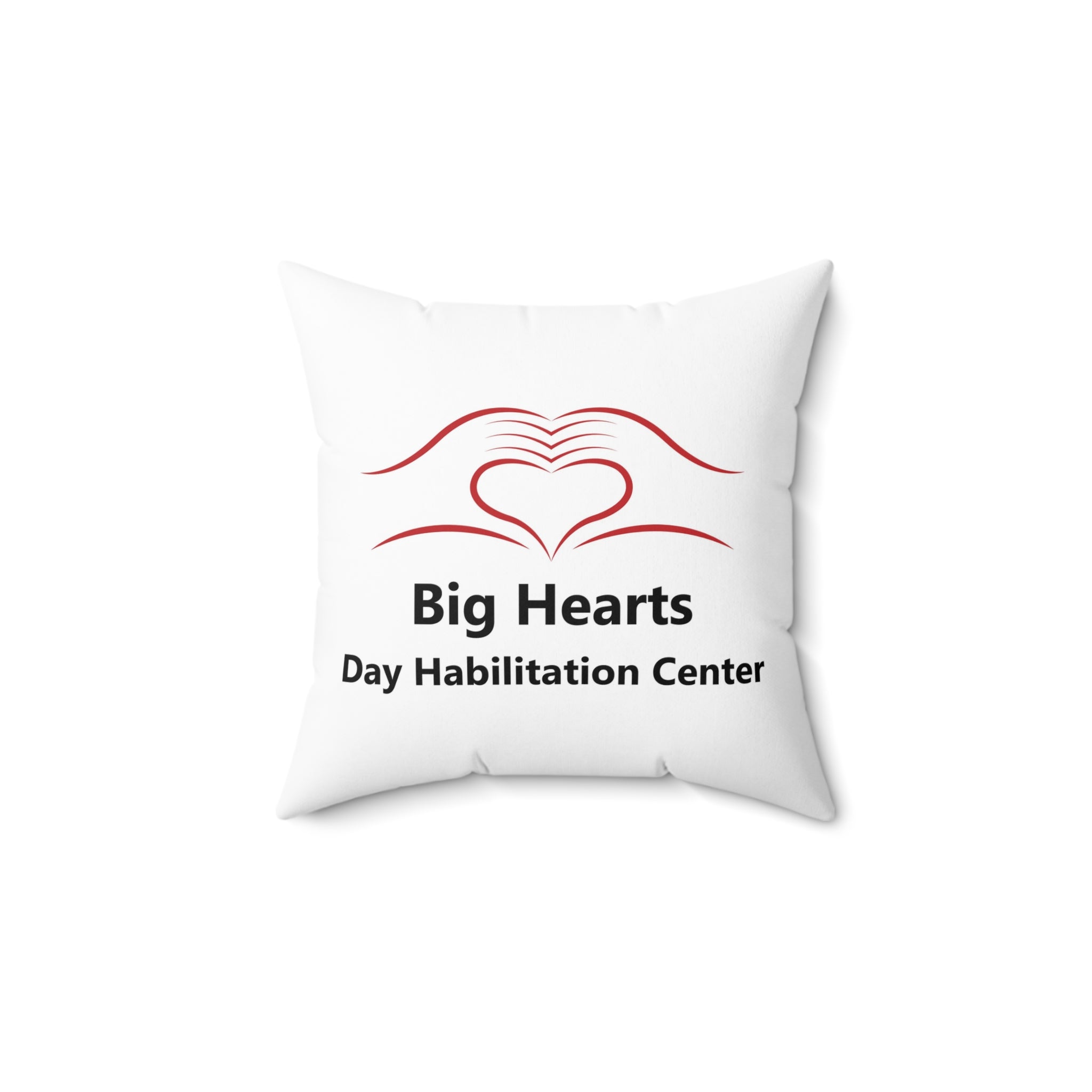 Big Hearts Day Habilitation Center Decorative Pillow