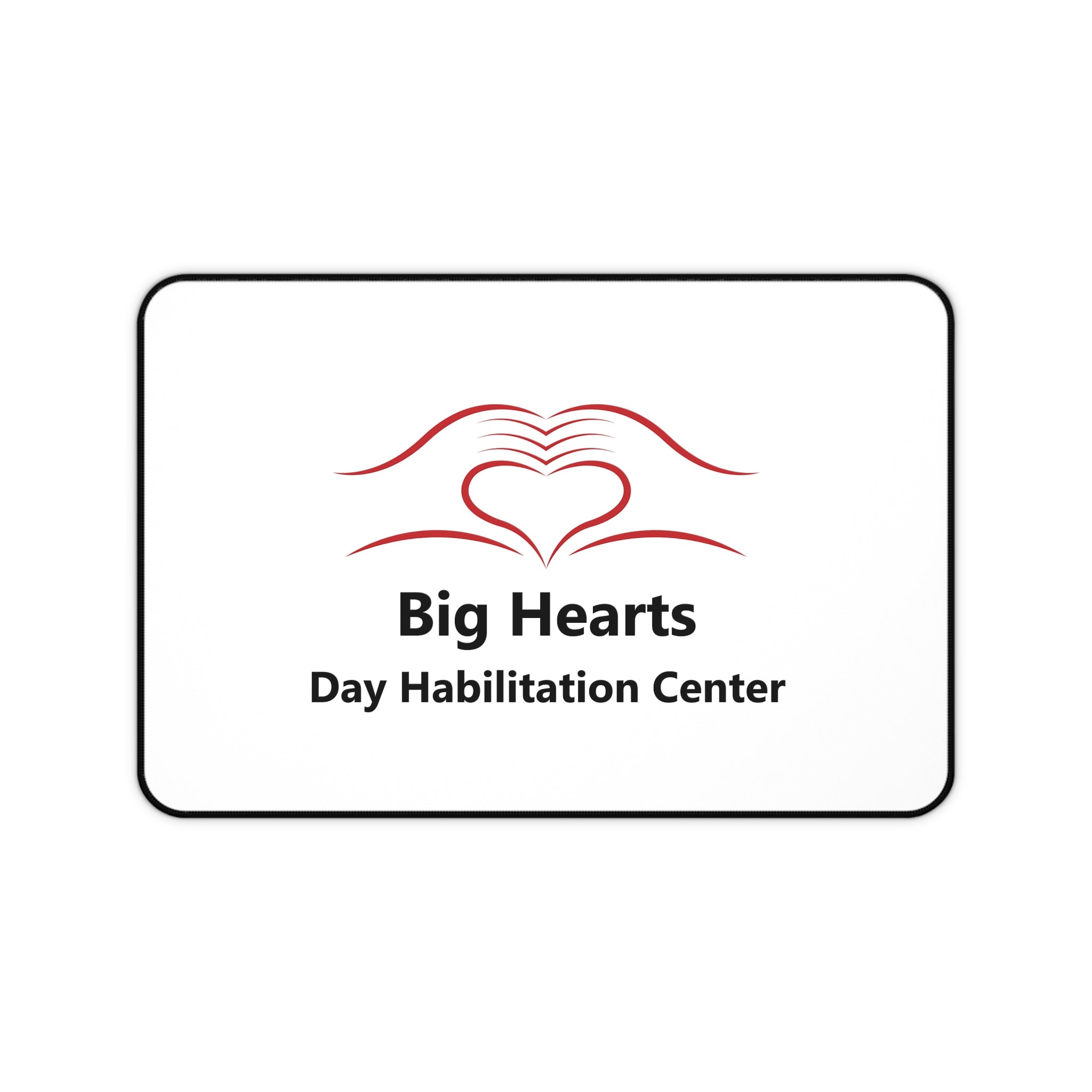 Personalized Desk Mat | Big Hearts Day Habilitation Center Design | Office Decor Gift