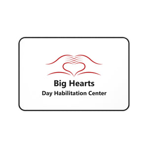 Personalized Desk Mat | Big Hearts Day Habilitation Center Design | Office Decor Gift