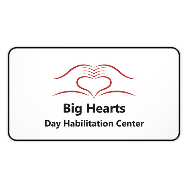 Personalized Desk Mat | Big Hearts Day Habilitation Center Design | Office Decor Gift