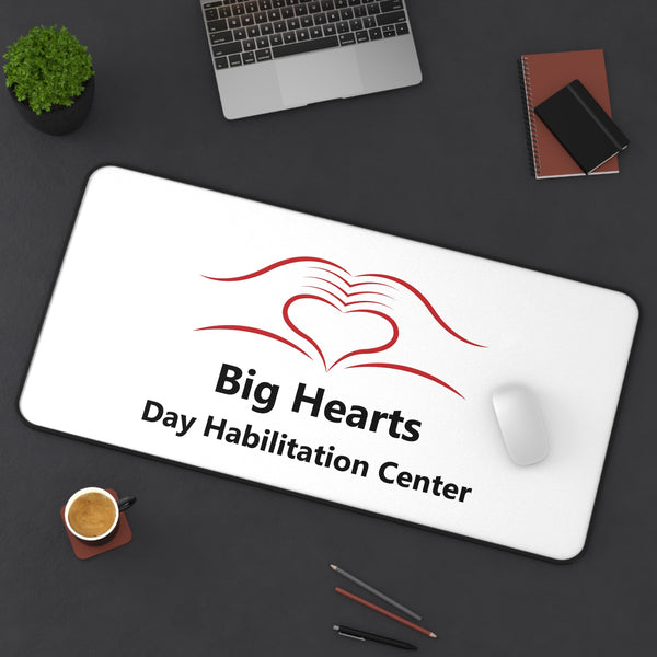 Personalized Desk Mat | Big Hearts Day Habilitation Center Design | Office Decor Gift