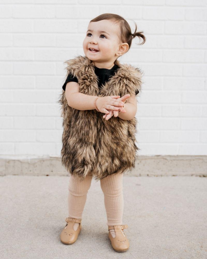 Girls Faux Fur Vest