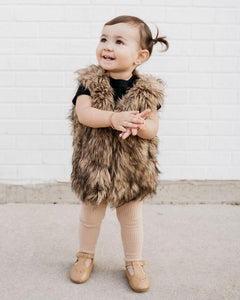 Girls Faux Fur Vest